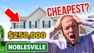 What 350K Gets You in NOBLESVILLE IN 🤯 5 Most AFFORDABLE Neighborhoods Tour [upl. by Nuahc]