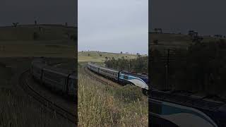 Melbournebound XPT at Jindalee NSW Australia [upl. by Noelopan]