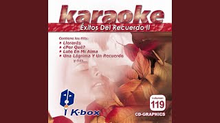 Llorarás Karaoke Version [upl. by Ettegirb]