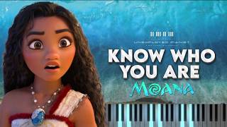 Know Who You Are from Moana Piano cover and Karaoke [upl. by Ahsote215]