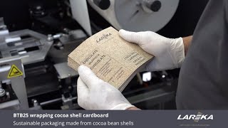 Wrapping Chocolate Bars in Cocoa Shell Cardboard  Automated Chocolate Packing Machine  BTB25 [upl. by Ellinad595]