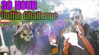 30 Hour Coffin Challenge at Six Flags Fiesta Texas Fright Fest 2018 [upl. by Beaver]