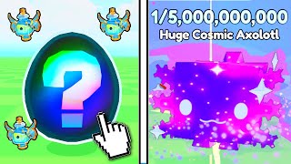 I Used Instant Luck IV Potion To Get Huge Cosmic Axolotl in PETS GO [upl. by Ayidan]