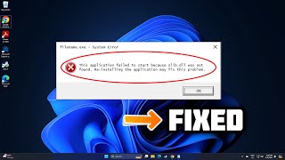 How To fix zlibdll error In Windows 1011  2024 [upl. by Pruchno]