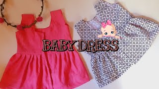 2 to 4 month baby girl dress cutting and stitching tutorial [upl. by Krusche607]