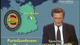 Tagesschau vom 9 November 1989 [upl. by Goldia602]