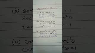 Trigonometric identitiesclass 10th [upl. by Oir]