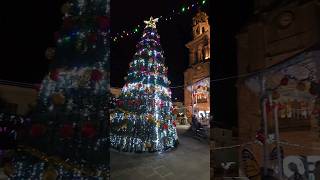 Decoraciones Navideñas Angangueo Michoacán angangueo navidad christmastree lucesnavideñas [upl. by Tibbitts]