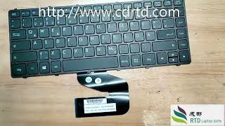 Without Backlit Keyboard For GETAC V138418DS1 V00 GRRO 531087680943 German GR Black Frame [upl. by Asilram]