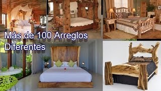 Recamaras Con Arreglos y Acabados Rusticos Fabricados con Madera [upl. by Kcirdderf]