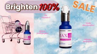 Maxdif Brightening Serum  Jenpharm Brightening Serum  Brightening  Hydrating [upl. by Enoch302]