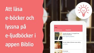 Att läsa eböcker och lyssna på eljudböcker i Biblio [upl. by Lotte]