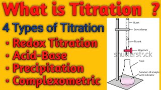 What is Titration in Hindi  Types of Titration  Chemistry  Redox Titration [upl. by Suoicerp612]