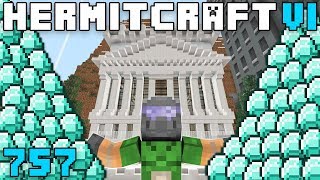 Hermitcraft VI 757 Xisuma Buys Out The Hermitcraft Stock Exchange [upl. by Ecnerual518]