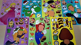 🔴Satisfying with Sticker Book Super Mario Bros ✨ paperdiy asmr supermariobros [upl. by Kurzawa]