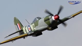 Durafly Supermarine Spitfire Mk24 V2 with RetractsFlapsNav Lights 1100mm 43quot PNF  Product Video [upl. by Willett]