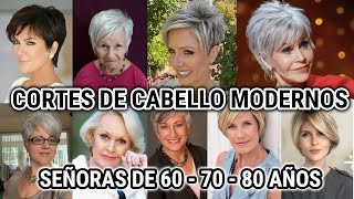 CORTES de CABELLO MODERNOS SEÑORAS DE 60 A 80 AÑOS CORTES PELO PARA MUJERES DE 60 70 Y 80 AÑOS [upl. by Ulrike]