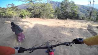 Downhill riding  Taktsang Monastery 2015full GoPro [upl. by Odlanier938]