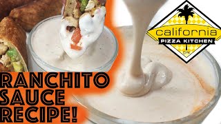 CPK RANCHITO SAUCE Recipe California Pizza Kitchen Spicy Ranch Sauce Recipe from their Cookbook [upl. by Selokcin]