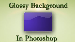 How to create a Glossy Background in Photoshop [upl. by Portia79]