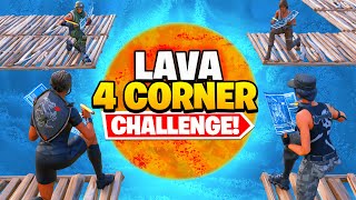 Floor is LAVA 4 Corner CHALLENGE [upl. by Akirdnahs413]