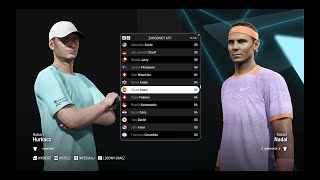 INTERNAZIONALI BNL DITALIA 2024 HUBERT HURKACZ VS RAFAEL NADAL TIEBREAK THE GAME  SIMULATION [upl. by Bibby]