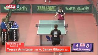 Nationals  U21 Women Round 1  Tressa Armitage v Janay Gibson [upl. by Lesh]