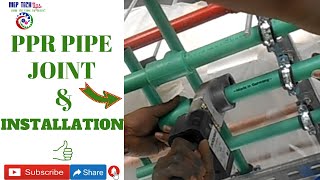 PPR Pipe Joint and Installation  PPR Installation  PPR Pipe Welding Machine  By MEP Tech Tips [upl. by Kelcey945]