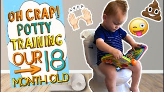 Oh Crap Potty Training our 18 MONTH OLD  PART 1  BLOCK 1 amp 2 [upl. by Kelly]