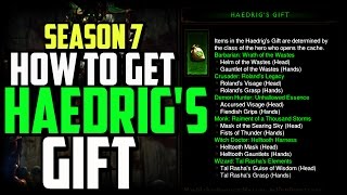 How to get Haedrigs Gift amp Stash Tab Season 7  Diablo 3 Patch 242 [upl. by Kazimir]