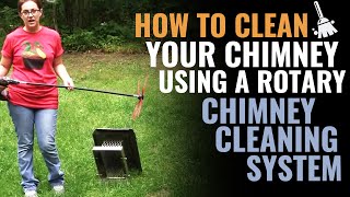 How to Clean your Chimney Using a Rotary Chimney Cleaning System [upl. by Aerdnaz107]