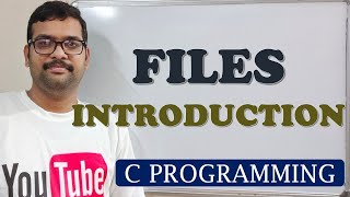 71  INTRODUCTION TO FILES  C PROGRAMMING [upl. by Peers]