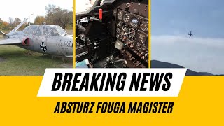 Fouga Magister Crash in Frankreich [upl. by Halimaj997]