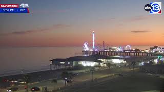 Galveston Texas  247 Live Beach Camera [upl. by Ainot257]