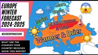 Europe Winter Forecast 20242025 [upl. by Eniamrehc]