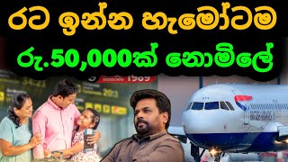 🇱🇰 විදේශගත හැමෝටම නොමිලේ රු 50000 ක දීමනාවක්  Kuwait Saudi Dubai News  airport [upl. by Lapham936]