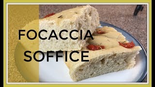 FOCACCIA SOFFICE Ricetta Vegana [upl. by Arondell]