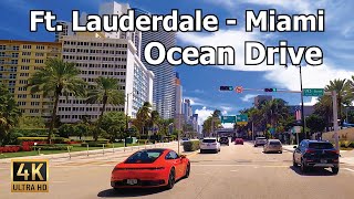 Miami 4K  Ocean Drive  Scenic 2022 Driving Tour [upl. by Suzi422]