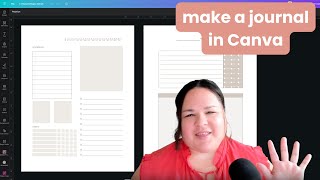 Create a Journal in Canva to Sell 📕  FULL TUTORIAL [upl. by Varien]