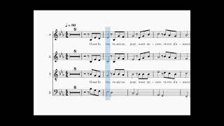 Oser la vie SATB Théo Mertens harm Marc Gillot [upl. by Pantheas]