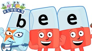 Spelling bee  Learn to Read  officialalphablocks [upl. by Pillihp]