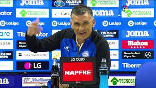 Rueda de prensa Getafe CF vs Deportivo Alavés [upl. by Yelrebmyk]