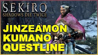 SEKIRO Shadows Die Twice  JINZAEMON KUMANO QUESTLINE [upl. by Ecydnak41]