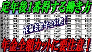 定年後１番得する働き方！年金全額カットに要注意！ [upl. by Norrahc22]