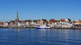 Travemünde Germany Harbor Trave Priwall Ferry boats and ships  Full HD 1080p [upl. by Atinrahc]