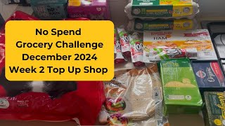 No Spend Grocery Challenge  Week 2 Top Up Shop [upl. by Yarehs278]