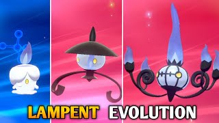 How To Evolve Litwick Into Lampent And Chandelure In Pokemon Sword amp Shield  Galar Pokedex [upl. by Reivad]