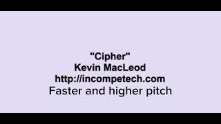 Cipher  Kevin MacLeod Faster and Higher Pitch [upl. by Estas]