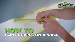 How to Paint Stripes on a Wall [upl. by Ailegave]