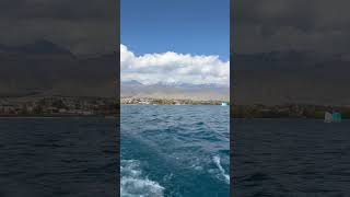 IssykKul lake travel kyrgyztan nature [upl. by Ahsinid]